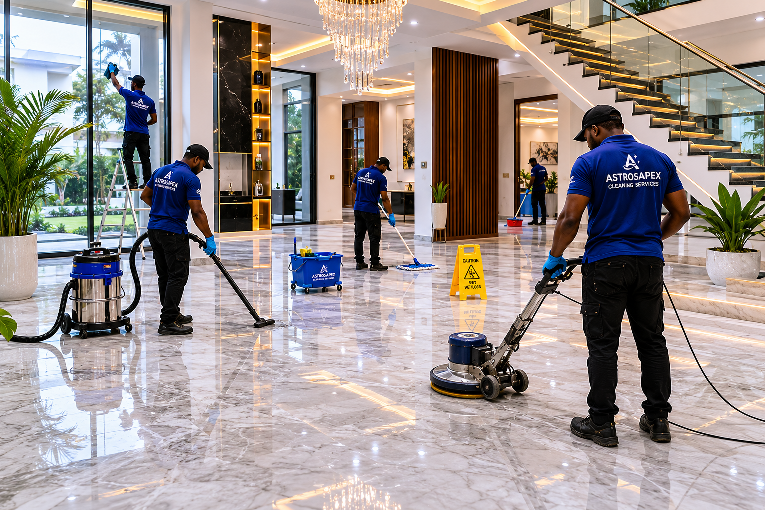 Post Construction Cleaning — Cabinet Installation